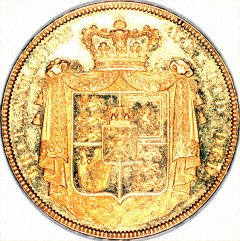 Reverse of 1826 Five Pound Piece